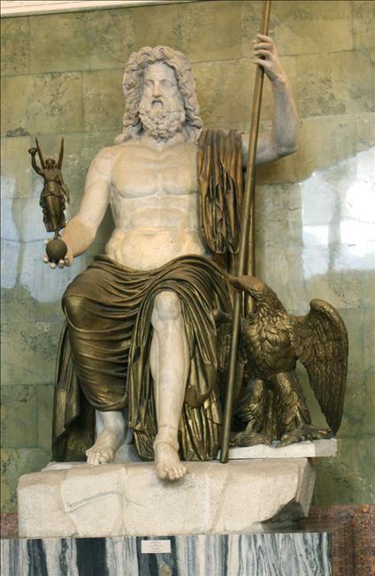 Юпитер это бог. Статуя Юпитера в Эрмитаже. Скульптура Зевса Фидий. Зевс Юпитер скульптура. Римский Бог Юпитер.