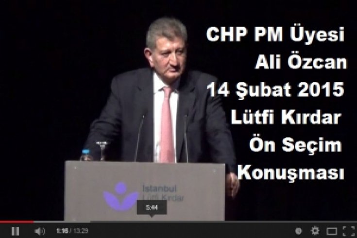 Ali Özcan 14 Şubat, Lürfi Kırdar Ön Seçim İstiyoruz Toplantısı Konuşması