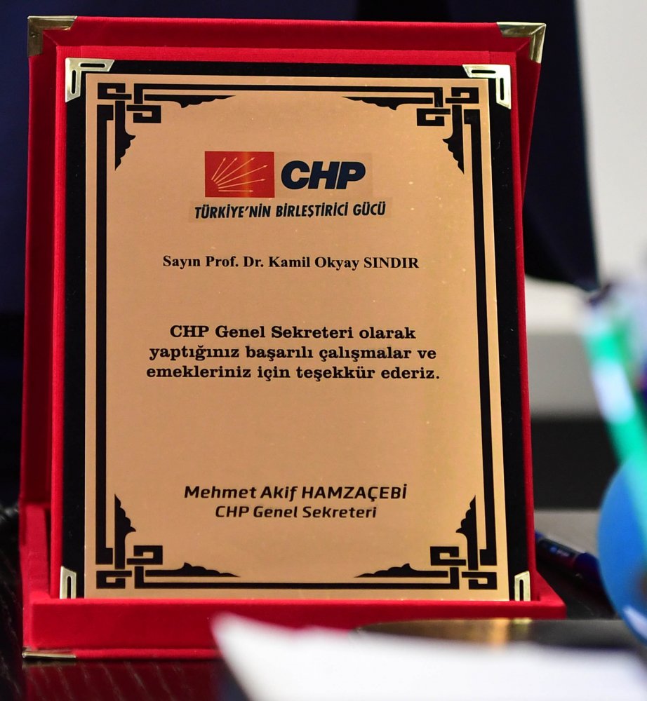 CHP Genel Sekreterliğinde devir teslim töreni