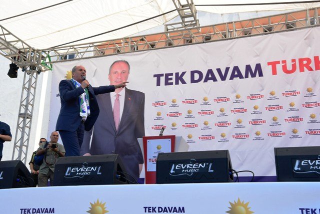 CHP Cumhurbaşkanı Adayı Muharrem İnce Rize mitinginde konuştu