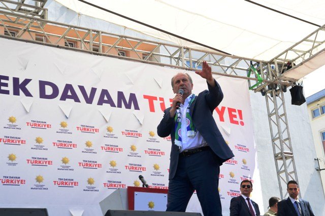 CHP Cumhurbaşkanı Adayı Muharrem İnce Rize mitinginde konuştu