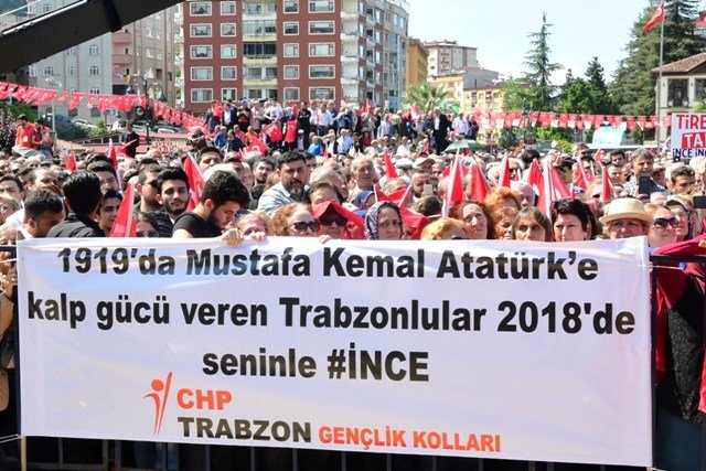 CHP Cumhurbaşkanı Adayı Muharrem İnce Rize mitinginde konuştu