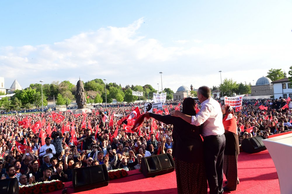 Cumhurbaşkanı adayı Muharrem İnce Konya mitinginde konuştu