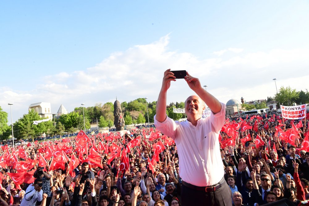 Cumhurbaşkanı adayı Muharrem İnce Konya mitinginde konuştu