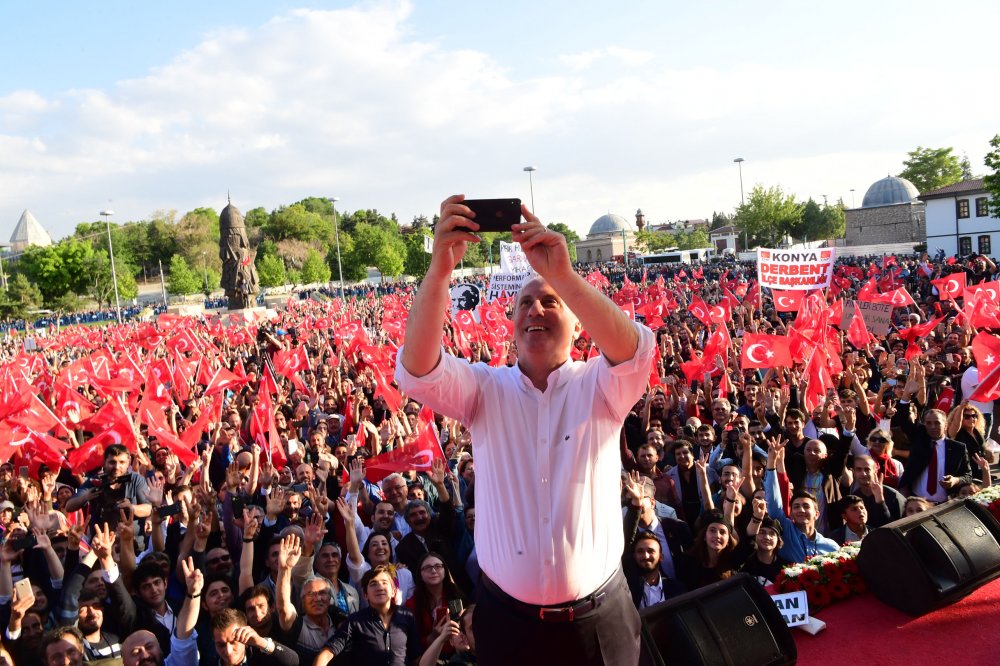 Cumhurbaşkanı adayı Muharrem İnce Konya mitinginde konuştu