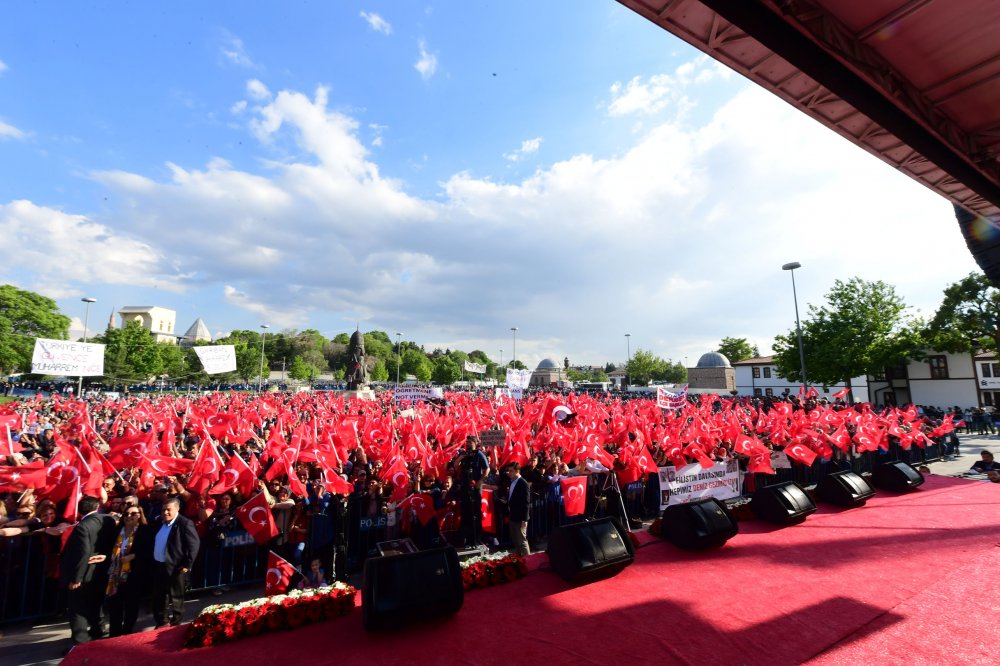 Cumhurbaşkanı adayı Muharrem İnce Konya mitinginde konuştu