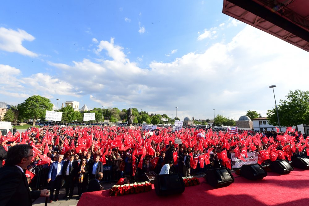 Cumhurbaşkanı adayı Muharrem İnce Konya mitinginde konuştu