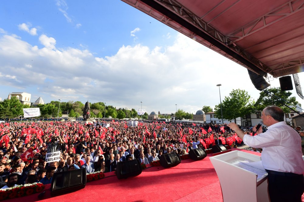 Cumhurbaşkanı adayı Muharrem İnce Konya mitinginde konuştu