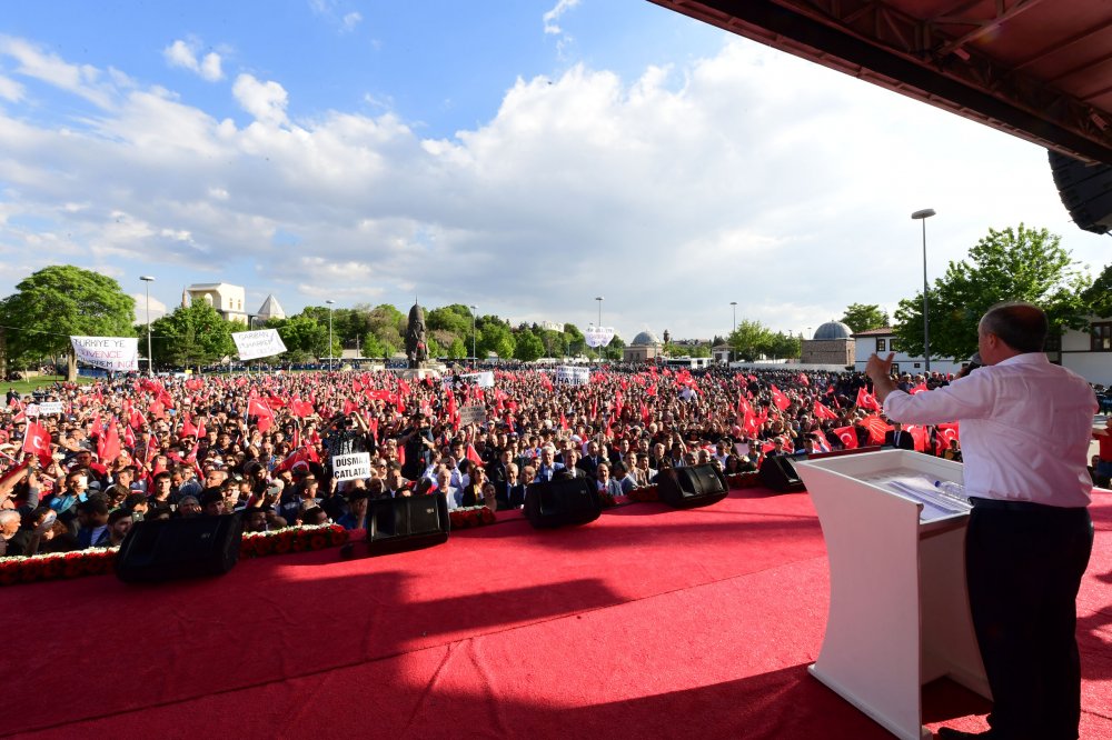 Cumhurbaşkanı adayı Muharrem İnce Konya mitinginde konuştu