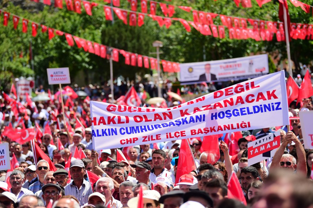 Cumhurbaşkanı adayı Muharrem İnce, Amasya mitinginde halka hitap etti