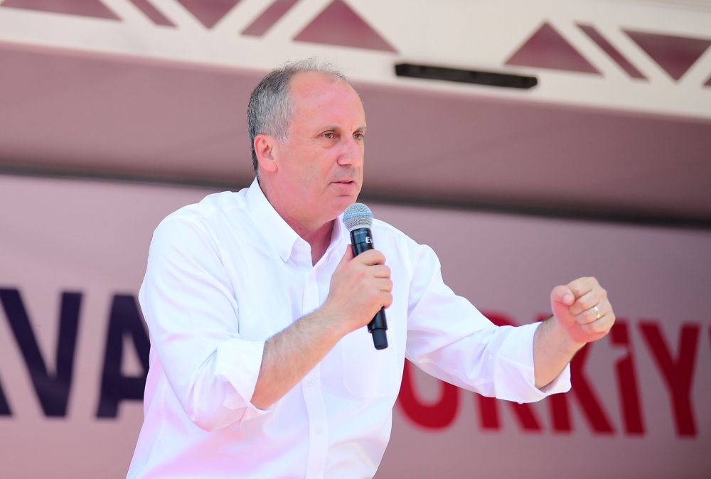 Cumhurbaşkanı adayı Muharrem İnce, Amasya mitinginde halka hitap etti