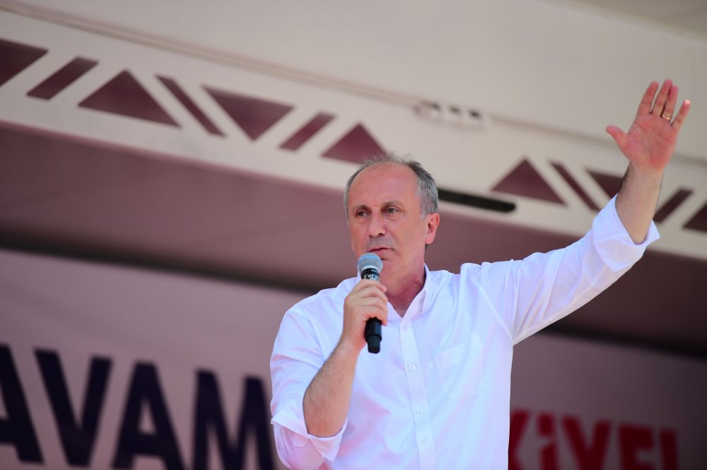 Cumhurbaşkanı adayı Muharrem İnce, Amasya mitinginde halka hitap etti