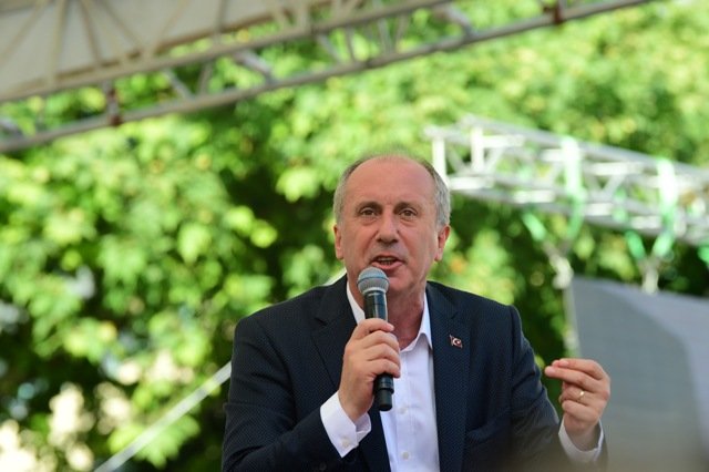 CHP Cumhurbaşkanı adayı Muharrem İnce Tekirdağ'da halka hitap etti