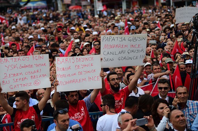 Muharrem İnce Erzincan mitinginde halka seslendi