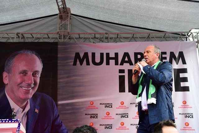 Muharrem İnce Artin mitinginde konuştu