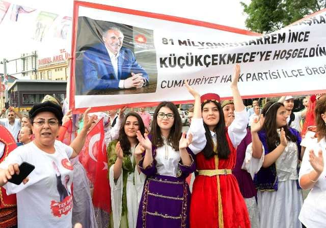 Muharrem İnce, İstanbul Küçükçekmece'de halka seslendi