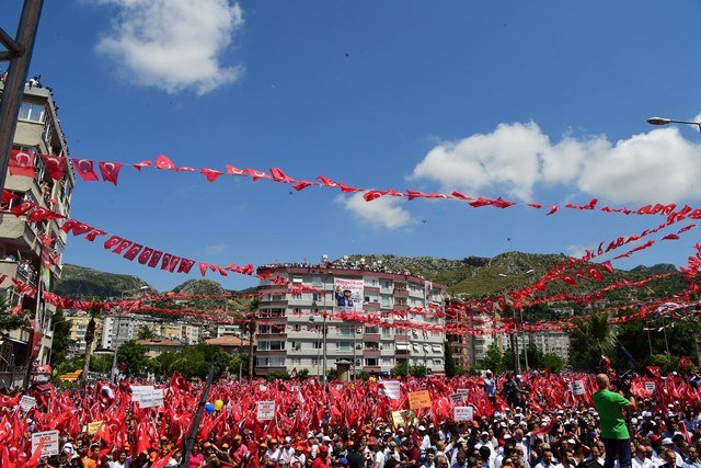 Muharrem İnce'nin Hatay mitinginden kareler