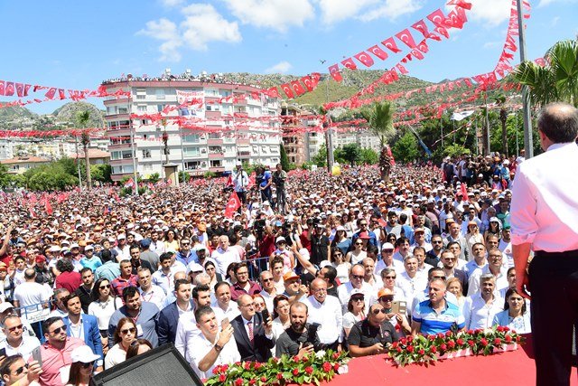 Muharrem İnce'nin Hatay mitinginden kareler