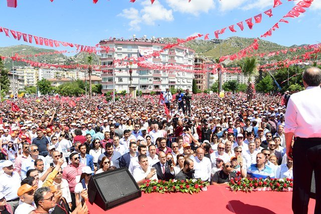 Muharrem İnce'nin Hatay mitinginden kareler