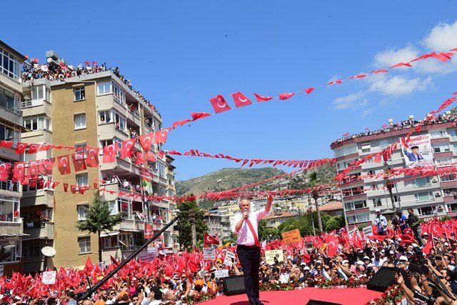 Muharrem İnce'nin Hatay mitinginden kareler