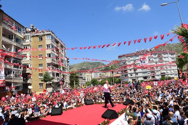 Muharrem İnce'nin Hatay mitinginden kareler