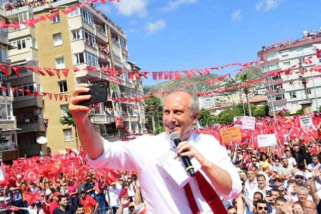 Muharrem İnce'nin Hatay mitinginden kareler