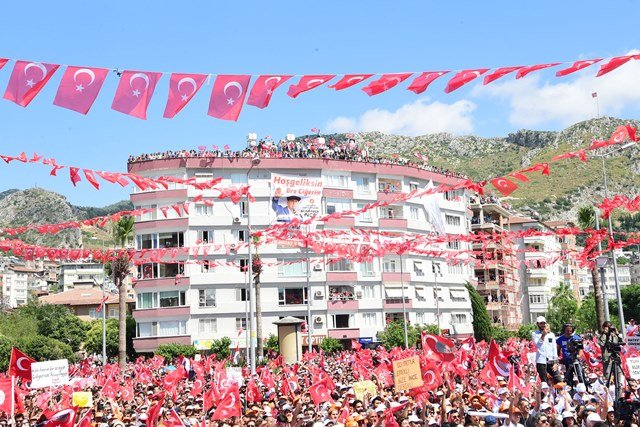 Muharrem İnce'nin Hatay mitinginden kareler