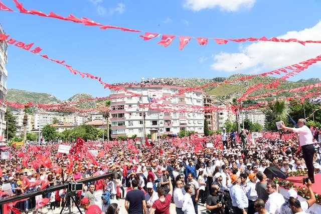 Muharrem İnce'nin Hatay mitinginden kareler