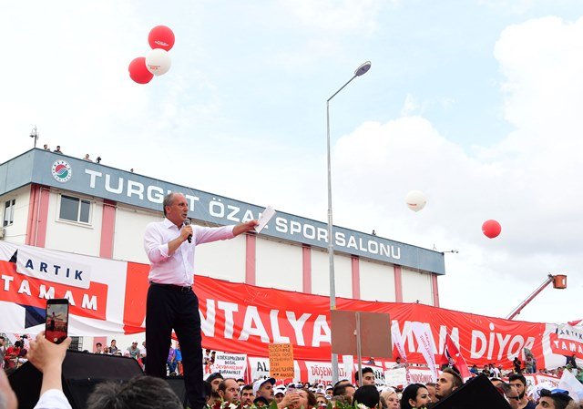 Muharrem İnce Antalya mitinginde konuştu