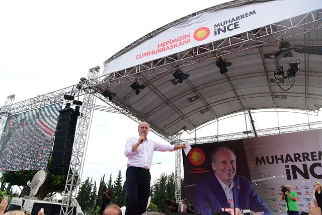 Muharrem İnce Antalya mitinginde konuştu