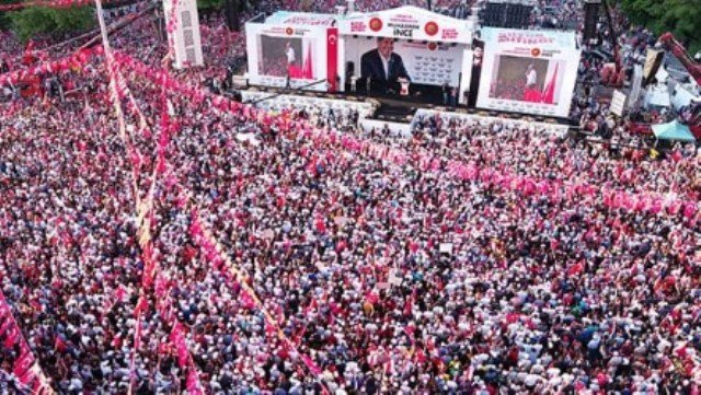 Muharrem İnce Ankara Tandoğan mitinginde halka hitap etti