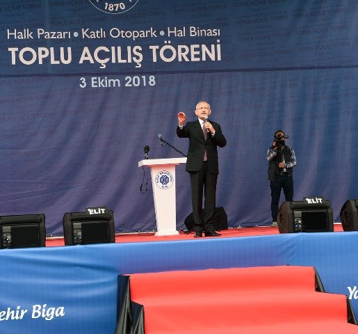 Kılıçdaroğlu, Çanakkale'de toplu açılış töreninde konuştu