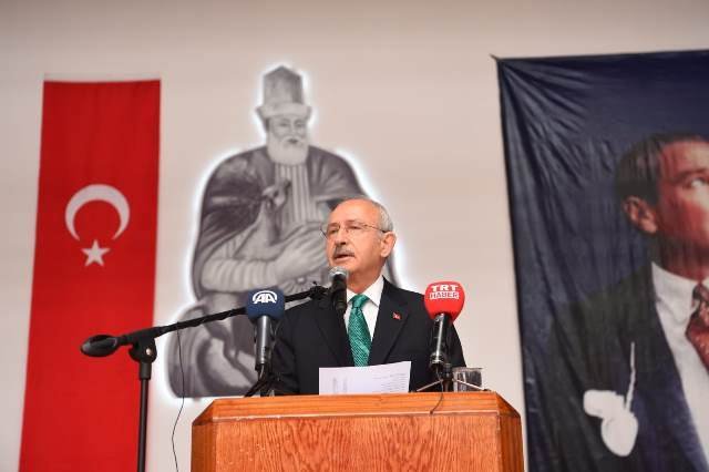 Kılıçdaroğlu Hacı Bektaş Veli'yi anma törenlerinde konuştu