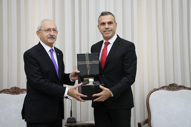 KKTC Meclis Başkanı Uluçay, Kılçdaroğlu'nu kabul etti