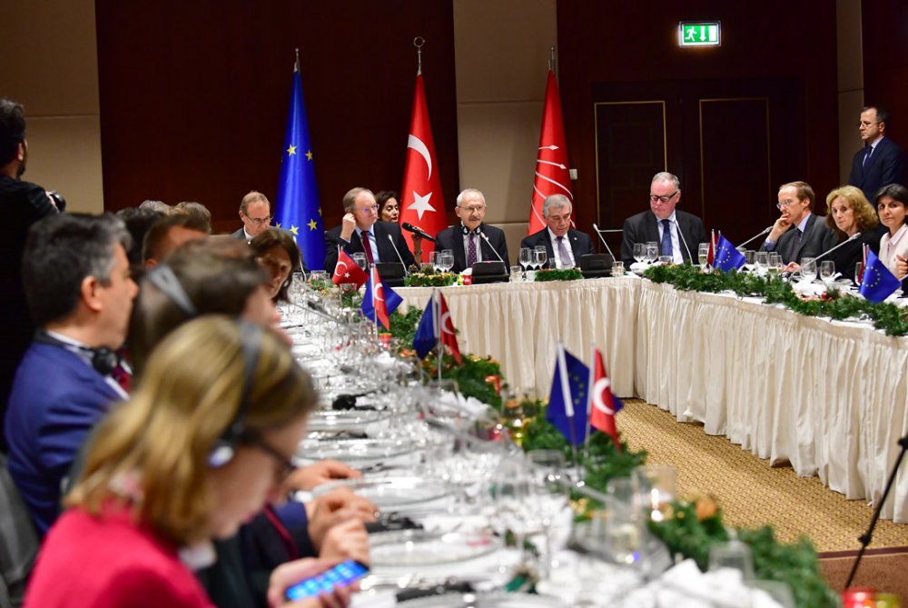Kılıçdaroğlu, AB büyükelçileri ile yemekte buluştu