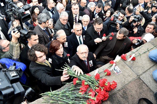 Kılıçdaroğlu, Uğur Mumcu'yu anma törenine katıdı