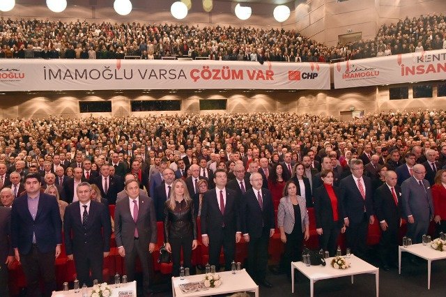 Kılıçdaroğlu, İBB adayı Ekrem İmamoğlu'nun tanıtım toplantısına katıldı