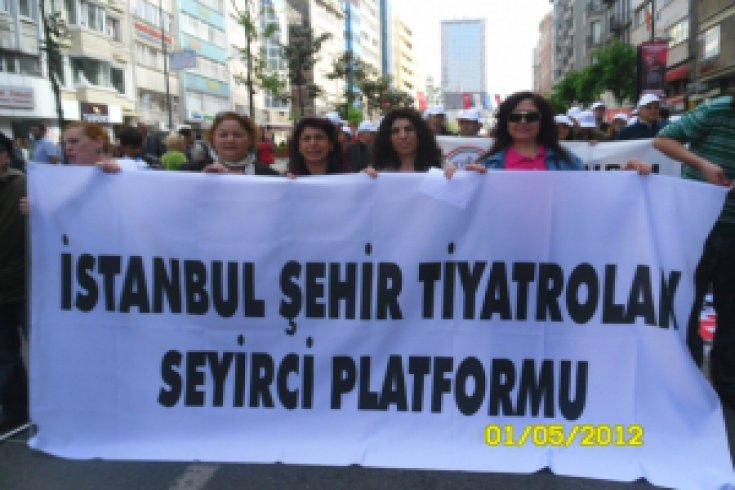 İstanbul Şehir Tiyatroları Seyirci Platformu 1 Mayıs'ta Taksim'de