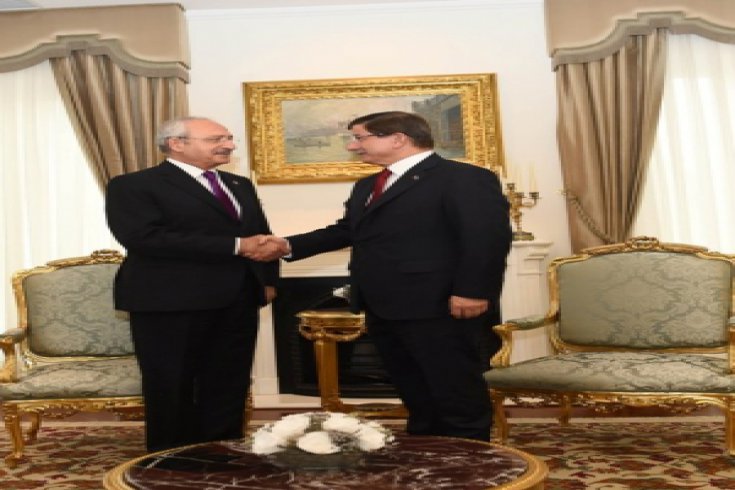 Kemal Kılıçdaroğlu, Ahmet Davutoğlu ile Başbakanlık'ta bir araya geldi