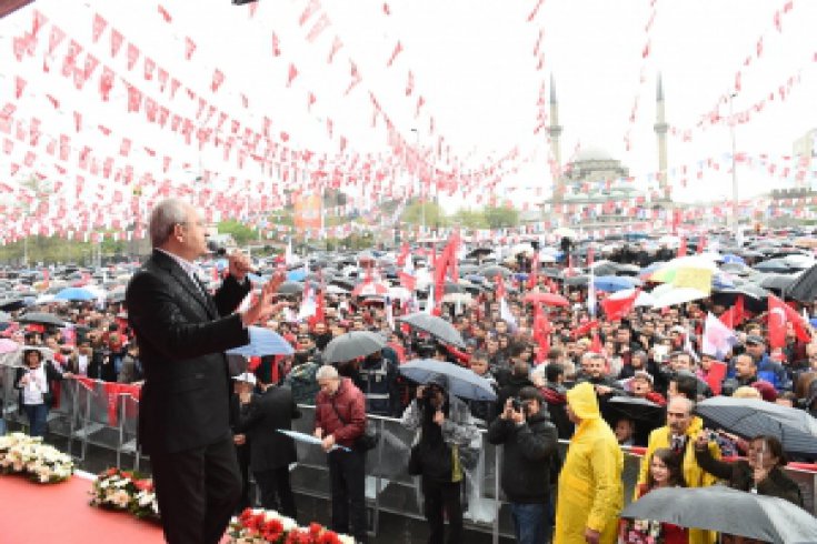 Kemal Kılıçdaroğlu, Kayseri'de mitingde konuştu