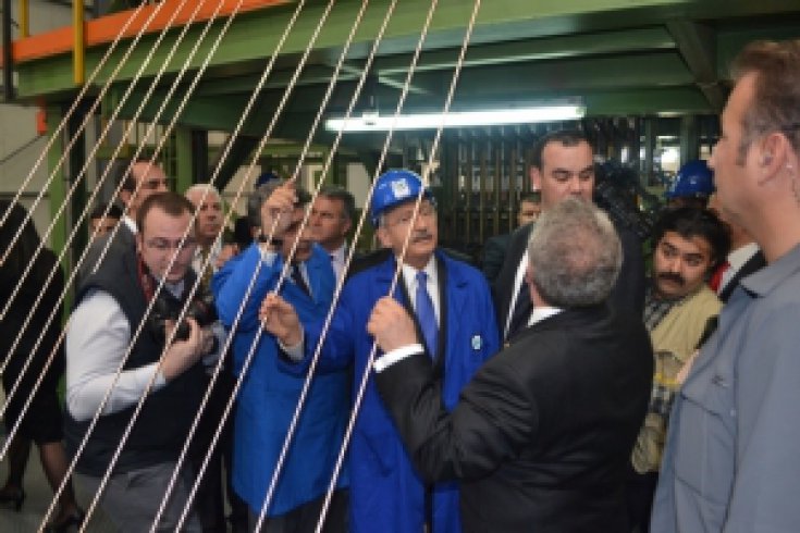 Kılıçdaroğlu, Çerkezköy Organize Sanayii Bölgesinde