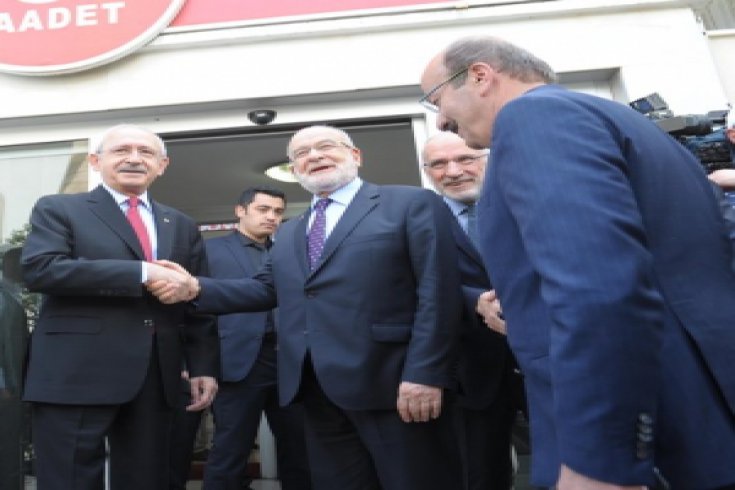 Kılıçdaroğlu, Saadet Partisi Genel Başkanı Temel Karamollaoğlu’nu ziyaret etti