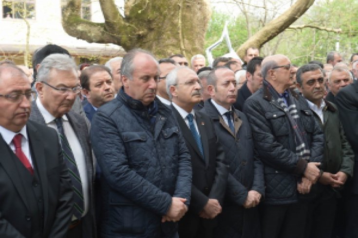 Kılıçdaroğlu, Şerif İnce'nin cenazesine katıldı