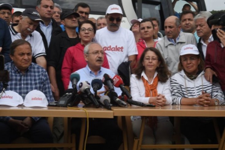 Kılıçdaroğlu'nun, Adalet Yürüyüşü'nün 5. günü