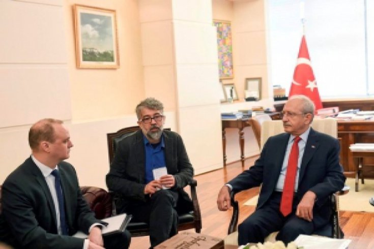 Ululararası Basın Özgürlüğü Heyeti Kılıçdaroğlu'nu ziyaret etti