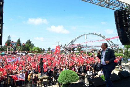 CHP Cumhurbaşkanı adayı Muharrem İnce Rize mitinginde konuştu