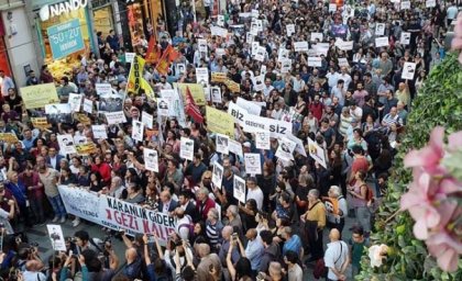 Gezi protestolarının 5. yıldönümünde Taksim'de yürüyüş yapıldı