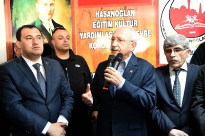 Kılıçdaroğlu Hasanoğlan Çevre Koruma Derneği'ni ziyaret etti