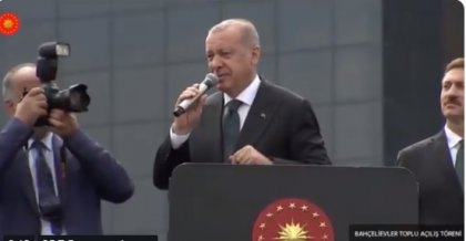 AKP Genel Başkanı Recep Tayyip Erdoğan'dan büyük gaf