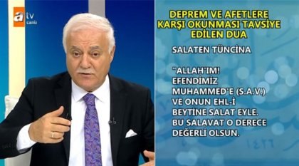 Nihat Hatipoğlu'ndan depremden korunma duası